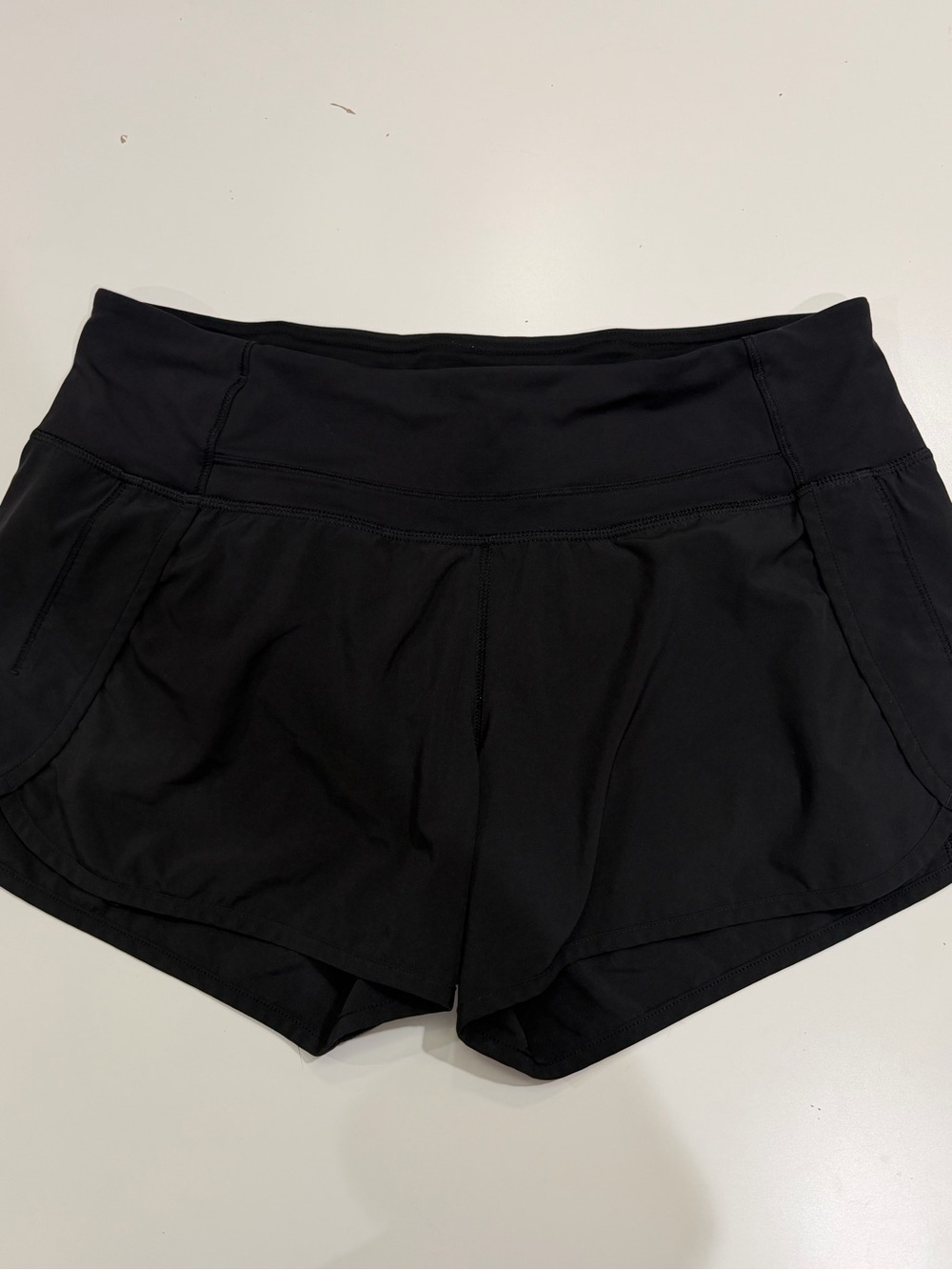 lululemon athletica Black Athletic Running Shorts